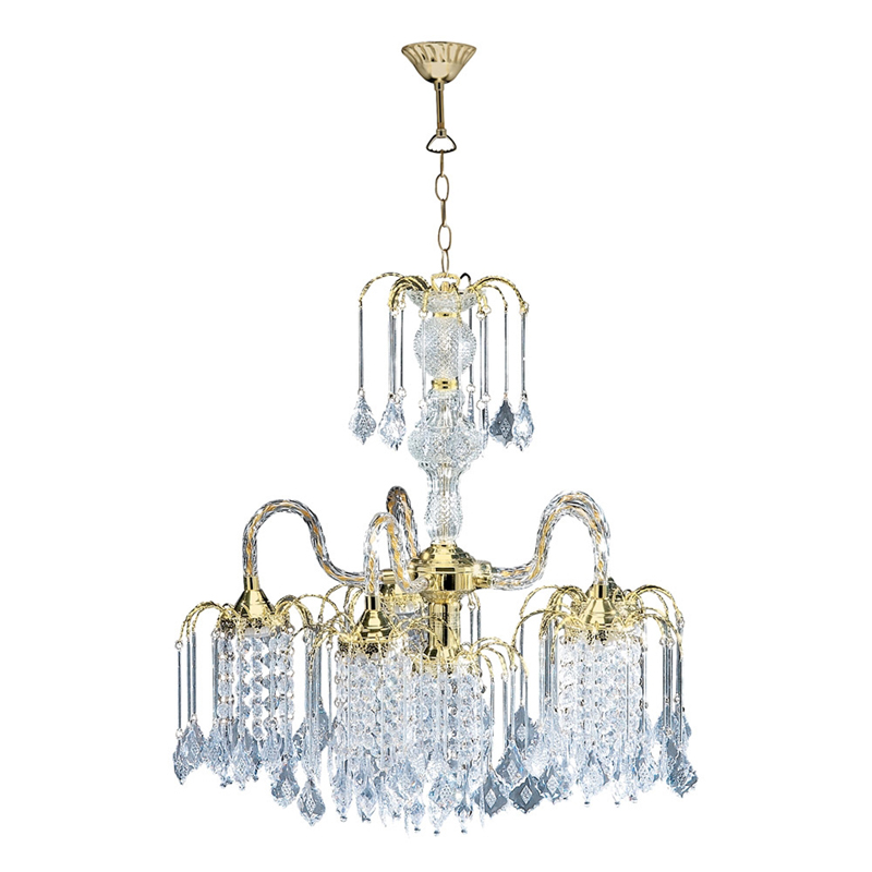 1966g 25 In. Polished Brass Finish Chandelier