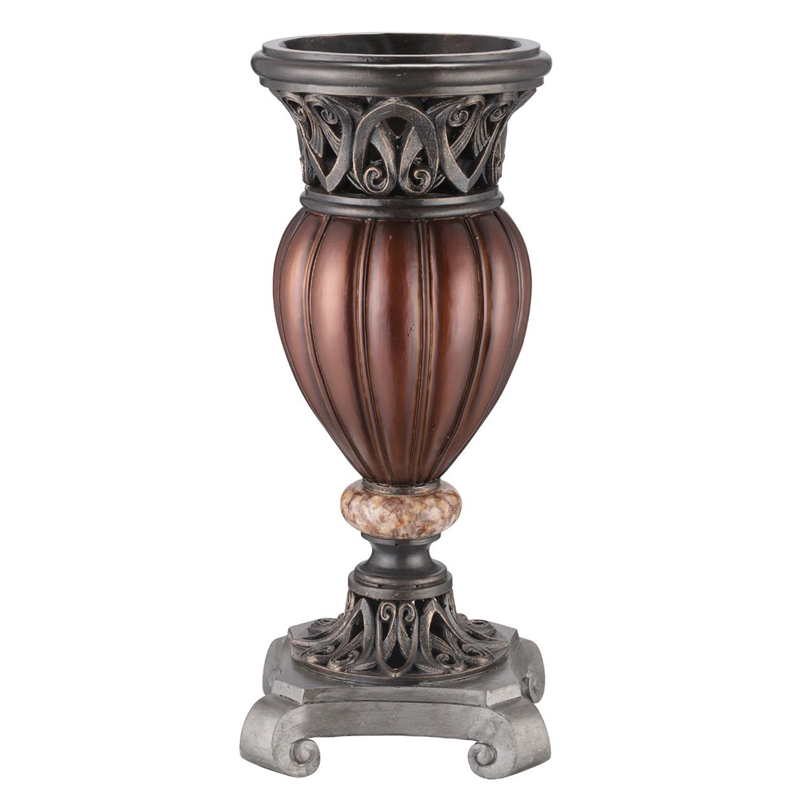 K-4190v 16 In. Roman Bronze Collection Decorative Vase