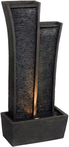 Ft-1218 41.5 In. Indoor-outdoor Tower Fountain With Light