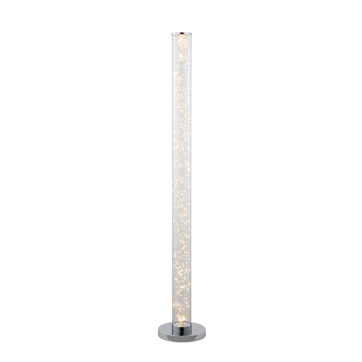 Hbl2112 49 In. 12v Exposed Rope Led Minari Clear Column Floor Lamp - 360 Piece