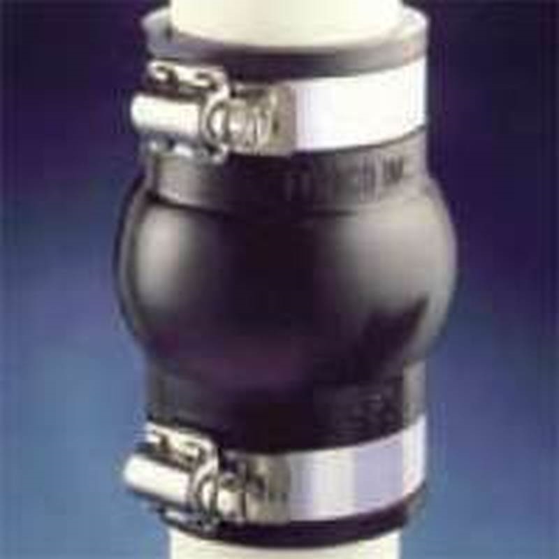 0101378 Flexible Pipe Expansion Joint Coupling, 3 In. - 4.3 Psi, Pvc