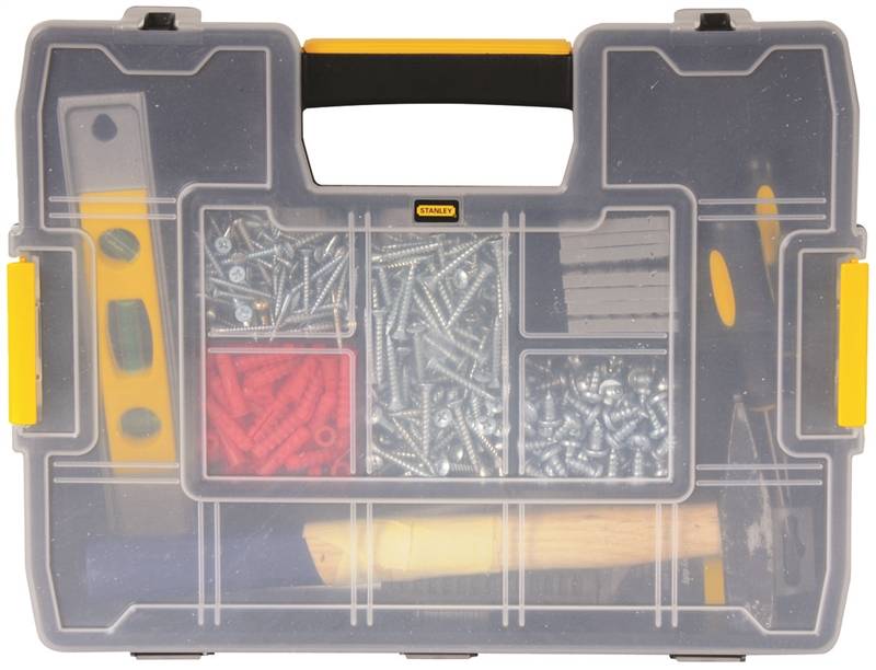 0556753 Black & Decker Sortmaster Junior Heavy Duty Tool Box Organizer, 11 In W 2.7 In H, Plastic, Black