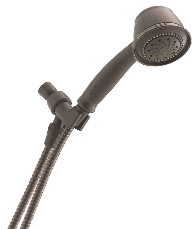 Delta Faucet 3093481 2 Gpm Rubbed Brass Universal Hand Shower, 0.5 In. Ips - 5 Spray Functions - 80 Psi