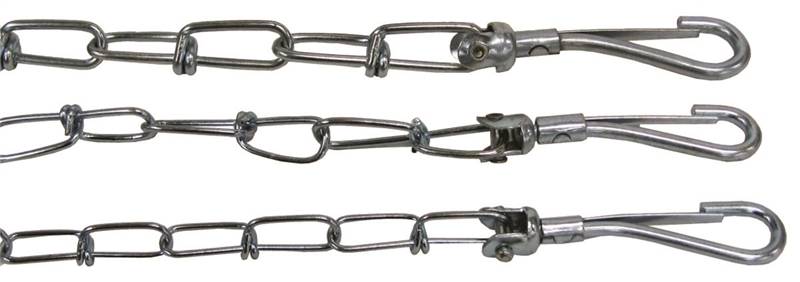 Tie-out Chain. - Large, 15 Ft. - Steel, Zinc Plated