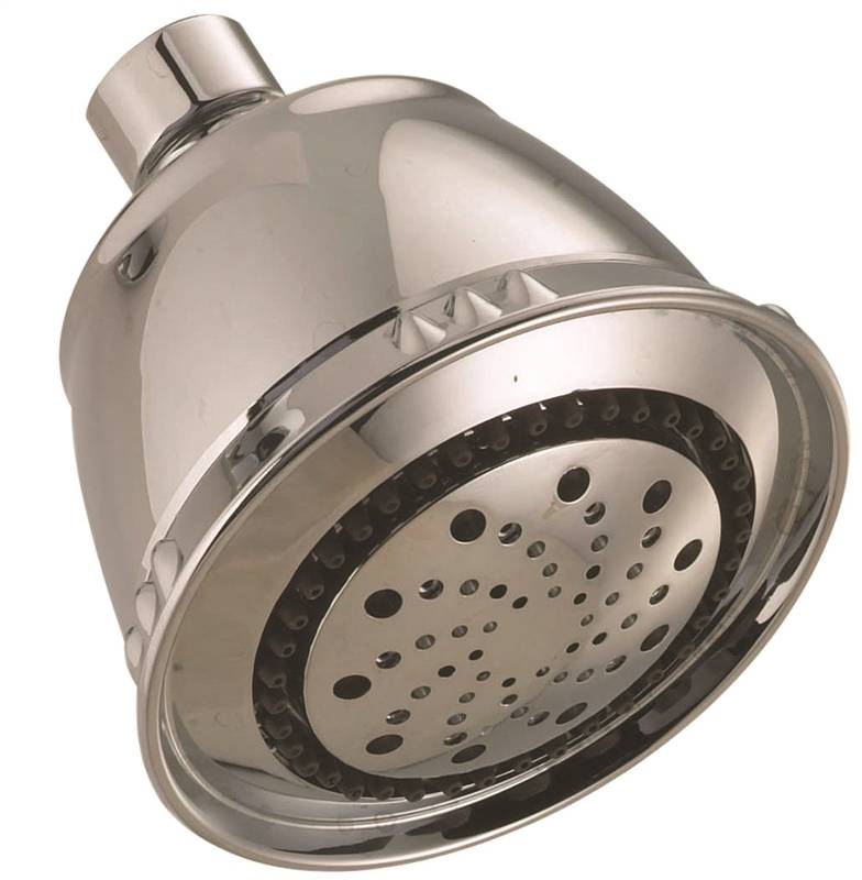 Delta Faucet 1669571 2 Gpm Nickel Plated Universal Showerhead, 0.5 In. Ips - 5 Spray Functions, 80 Psi - 3.75 In. Head Dia.