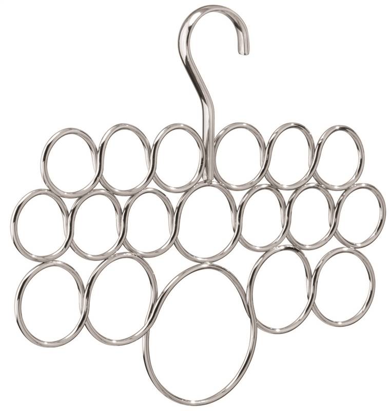3286341 Axis Scarf Hanger, 11.5 X 0.5 X 90.75 In. Steel, Silver, Chrome