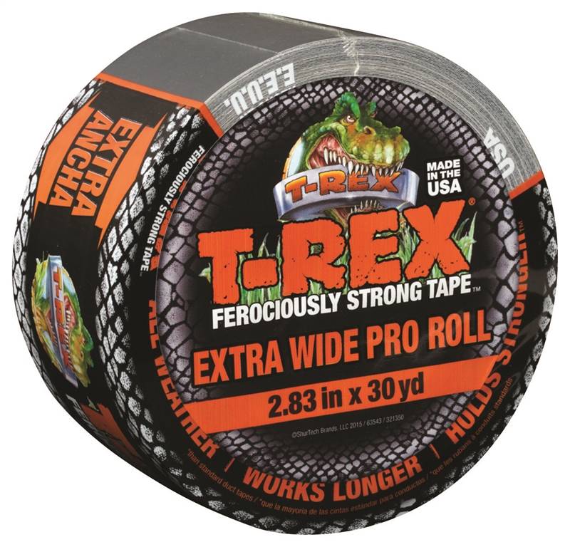 Shurtech Brands 1958974 Ferociously Strong Tape, 90 Ft. X 2.83 In. - Polyethylene Cloth Backing, Silver