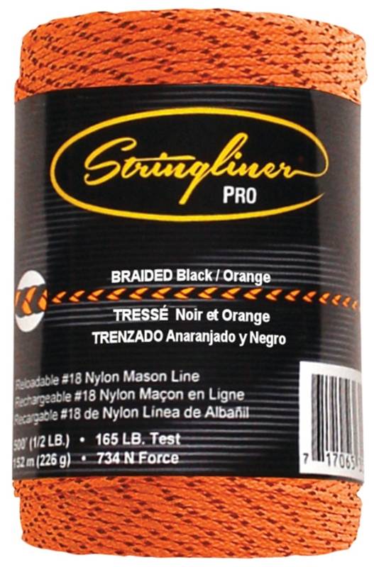 4196630 Braid Line Replacement Tape - Orange & Black - 500 Ft.