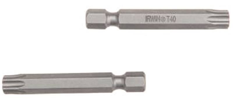 Irwin Industrial 3284460 T20 Torx High Grade S2 Tool Steel Power Bit - 2 In.