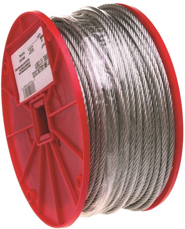 3517257 184 Lbs Campbell Flexible Uncoated Aircraft Cable - 0.09 In. X 500 Ft.