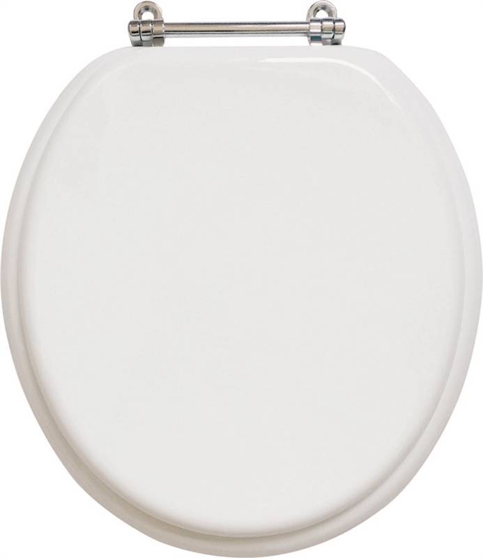 3737442 Toilet Seat, For Use With Round Bowls, 17 In.