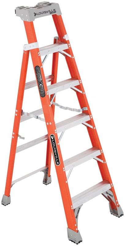 906487 Ladder 1a Fiberglass Cross-step, 6 Ft.