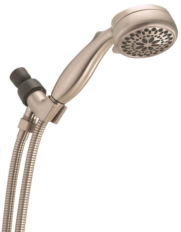 Delta Faucet 1490697 Delta Universal Hand Shower, 2 Gpm, 0.5 In Ips, 7 Spray Functions, 80 Psi, Plastic, Chrome Plated