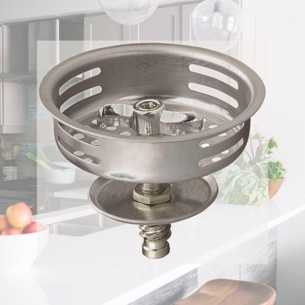 Picture of Plumb Pak 498576 PlumbPak Replacement Basket Strainer with Twist N Lock Post, Stainless Steel