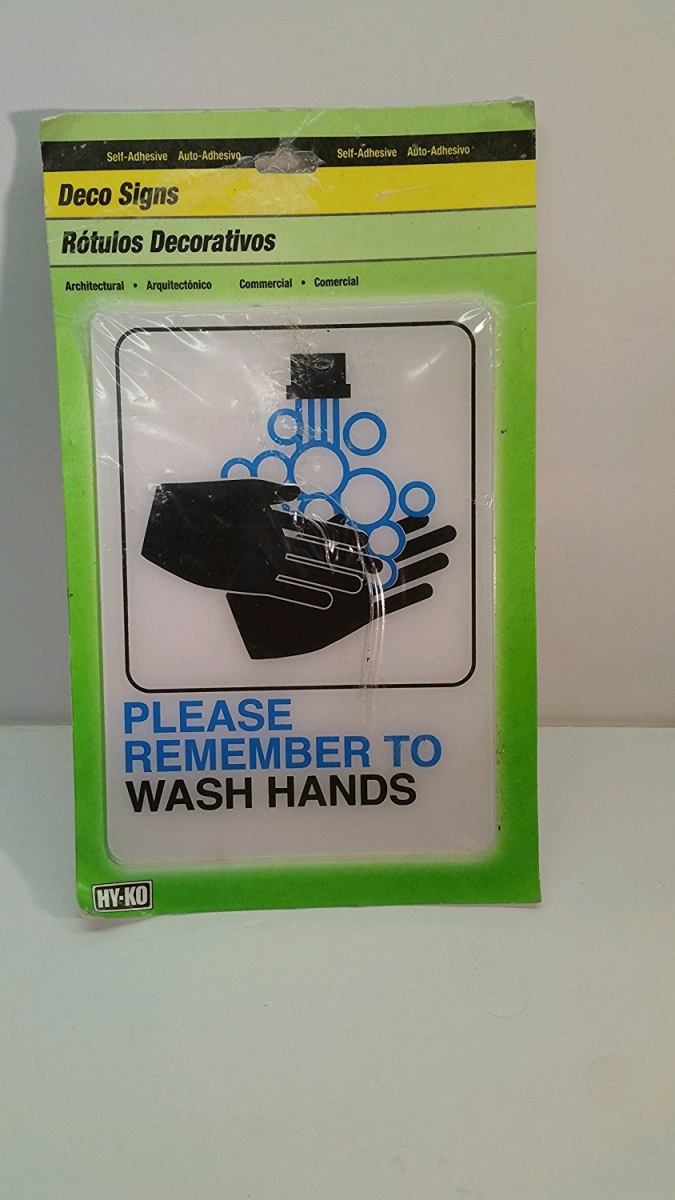 Hy-ko Products 7007982 D-26 Sign, Please Wash Hands