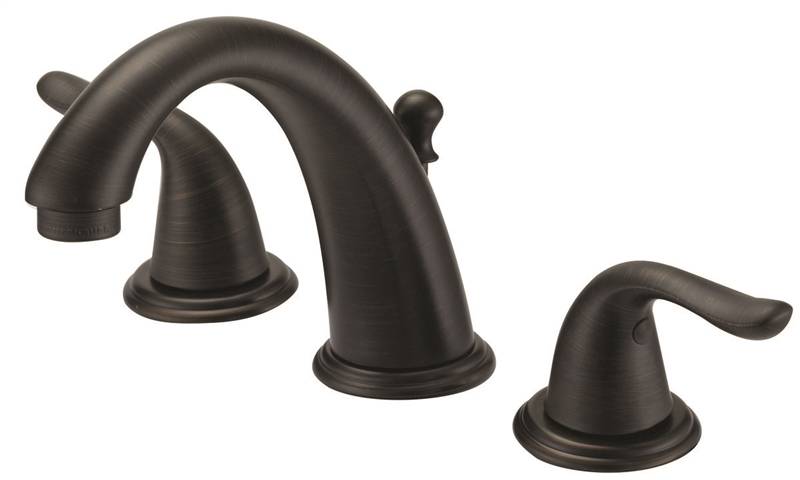 1701077 4 In. Lavatory Faucet Two Handle Widespread, Bronze