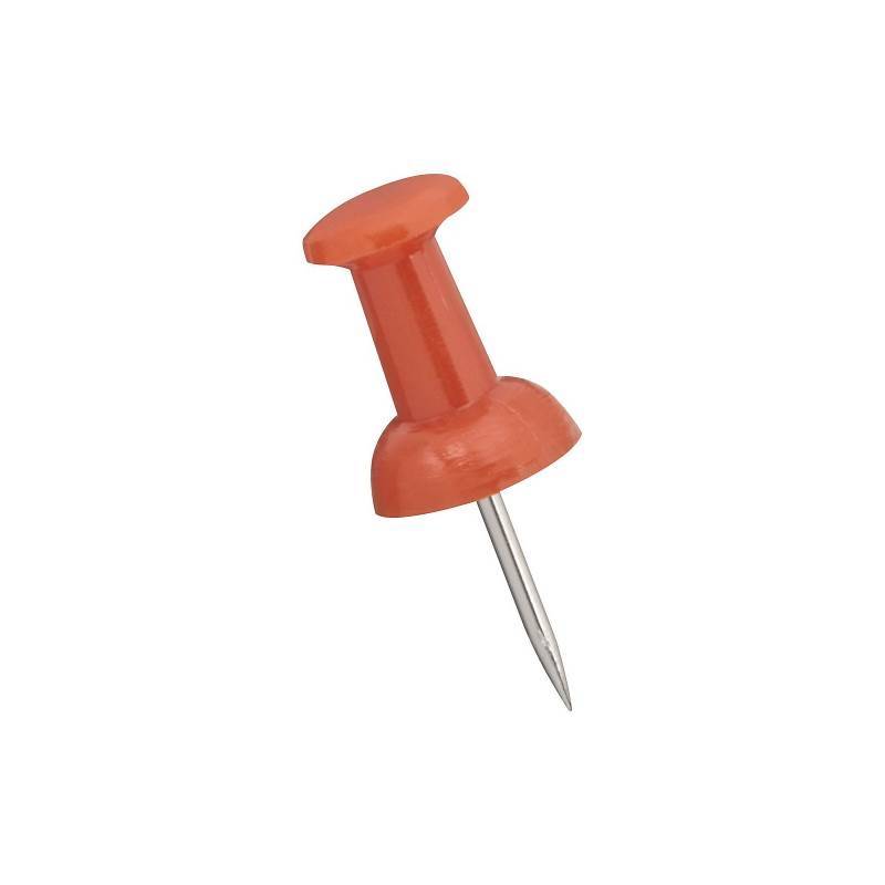 7164924 Thumbtack & Push Pin - Assorted, Polyethylene Cap