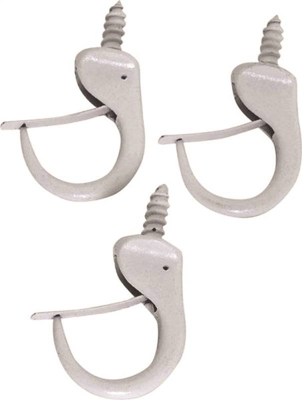 0.87 In. Safety Cup Hook - White
