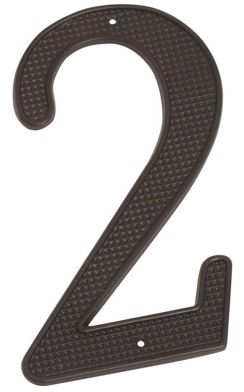 Prosource 2213098 2, 4 In. House Number Steel - Zinc Plated, Black