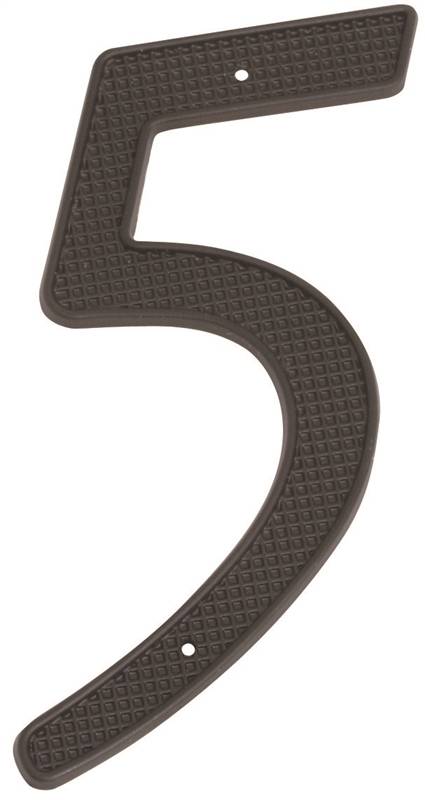 Prosource 2221349 5, 4 In. House Number Steel - Zinc Plated, Black