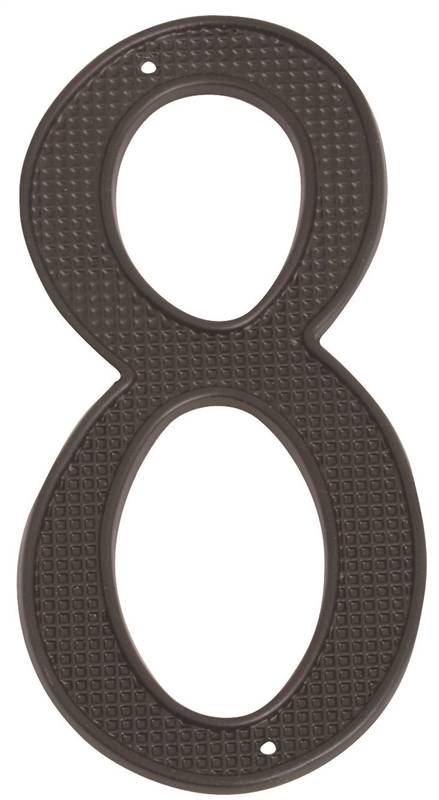 Prosource 2230977 8, 4 In. House Number Steel - Zinc Plated, Black