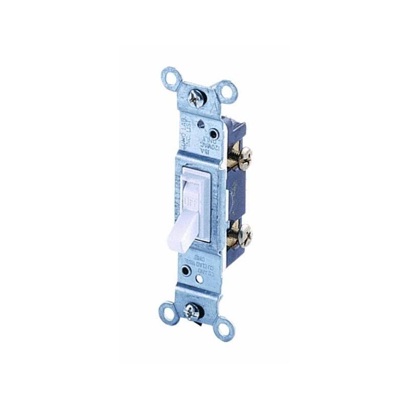 7017577 15 A Toggle Framed Single Quiet Switch, Residential Grade