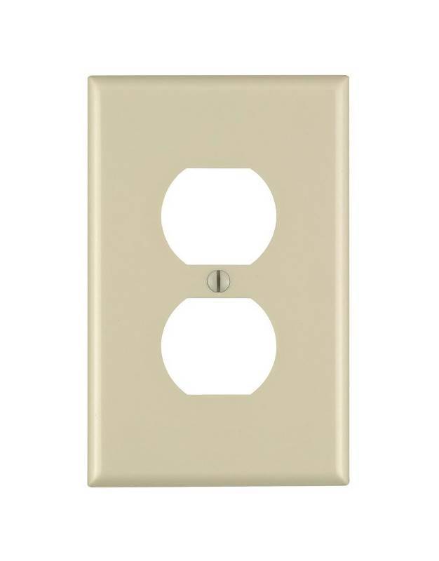 8650616 Duplex Device Receptacle Wallplate Device Mount, Ivory