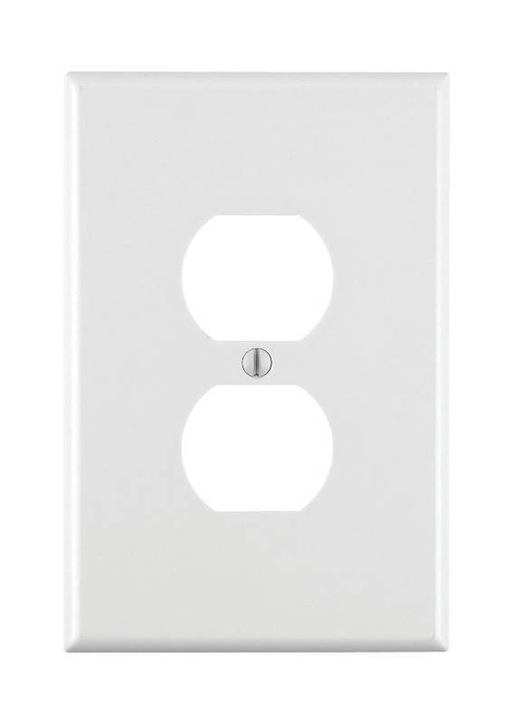 8650624 Duplex Device Receptacle Wallplate Device Mount, White