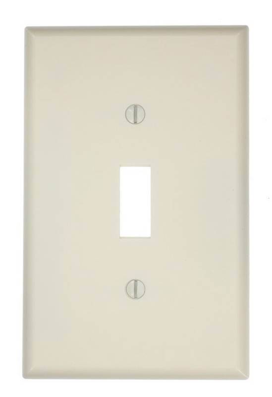 8650590 Toggle Switch Wallplate, Light Almond