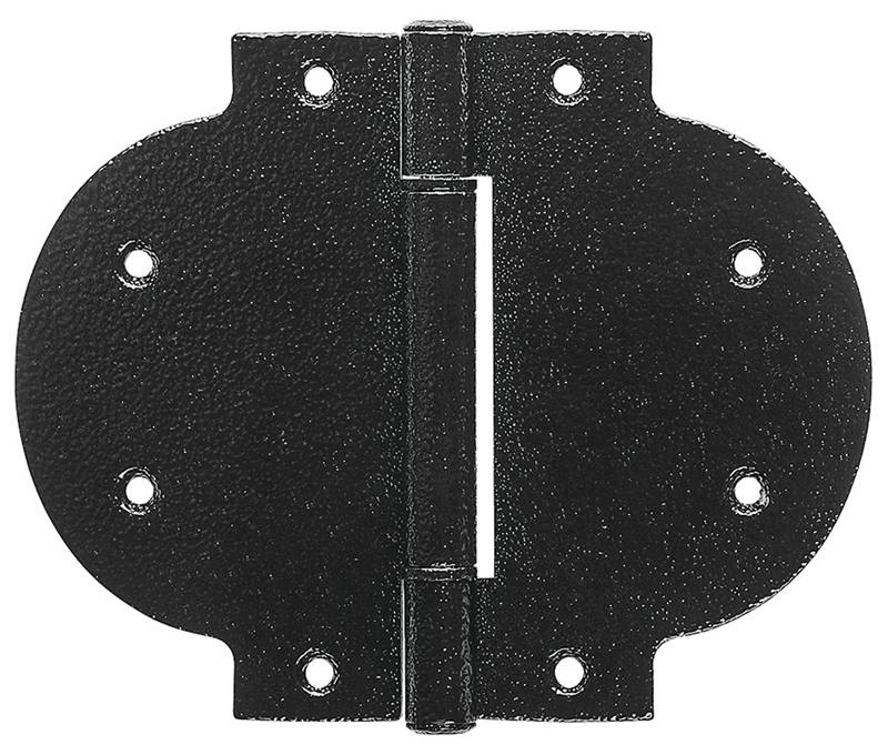 Arched Heavy T & Gate Hinges, Black