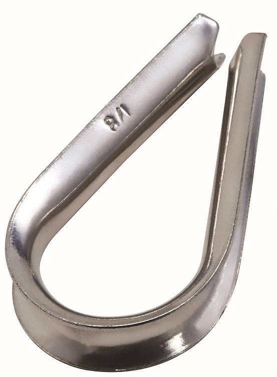 0.12 In. N830-305 Cable Clamps - Stainless Steel