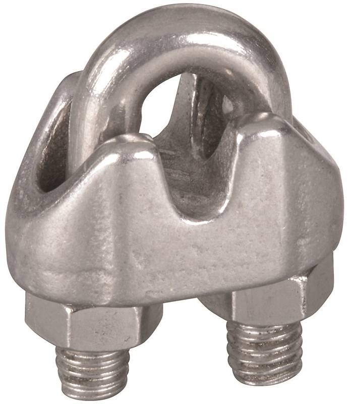 0.12 In. N830-312 Cable Clamps - Stainless Steel