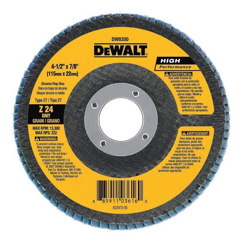 UPC 885911036191 product image for 8380701 DW8353 4.5 x 0.87 in. Flap Disc with Hub | upcitemdb.com