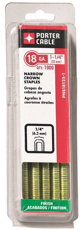 4592119 1.25 In. Pns18125-1 18 Galvanized Staple Narrow Crown