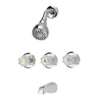 1678481 3 Handle Tub Shower Faucet, Chrome