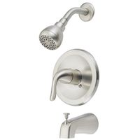 1758036 Single Handle Tub & Shower Faucet, Nickel