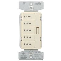 8024036 5-button Wall Switch Timer, Light Almond