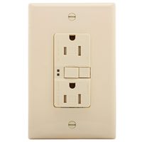 15a Gfci Tamper Receptacles Switches, Light Almond