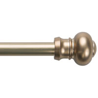 0.44 X 28-48 In. Ashby Cafe Window Curtain Rod, Bronze