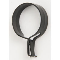 9573106 0.75 In. Clip-on Cafe Ring, Black - Pack Of 14