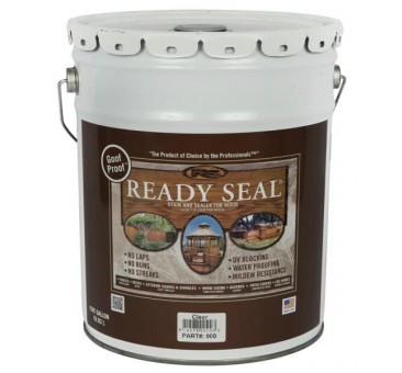 7966179 5 Gal Exterior Wood Stain & Sealer, Clear