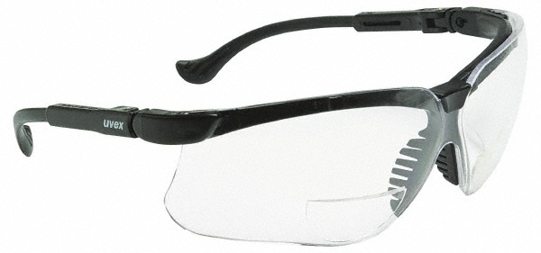 4310082 Safety Glass Black Frame From Clear Lens