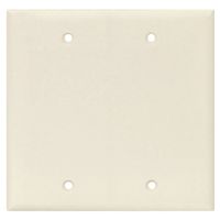 Cooper Wiring 8232035 Blank Decorator Of 2 Gang Wall Plate, Light Almond