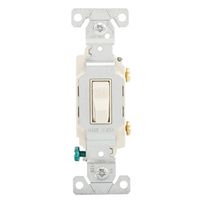 Cooper Wiring 7211261 20a Toggle Switch Wall Plate, Light Almond