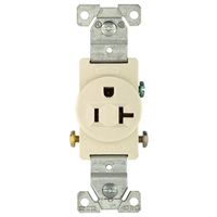 Cooper Wiring 4250023 125v Receptacle Single Wall Plate, Light Almond