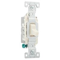 Cooper Wiring 5435615 Ac Quiet Receptacle Switch Wall Plate, Light Almond