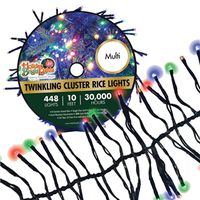 Nu Tsai Capital Dba 7702509 10 Ft. Cluster Rice Christmas Light Reel - Multicolor