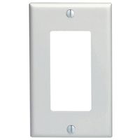 4899514 1 Gang Blank Strap Mount Wall Plate - White