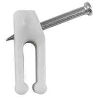 UPC 070686000403 product image for American Tack & Hardware 7232408 Flat Cable Staple Nail - White | upcitemdb.com