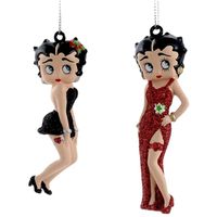 4922605 4 In. 2 Assorted Blow Mold Betty Boop Christmas Ornament